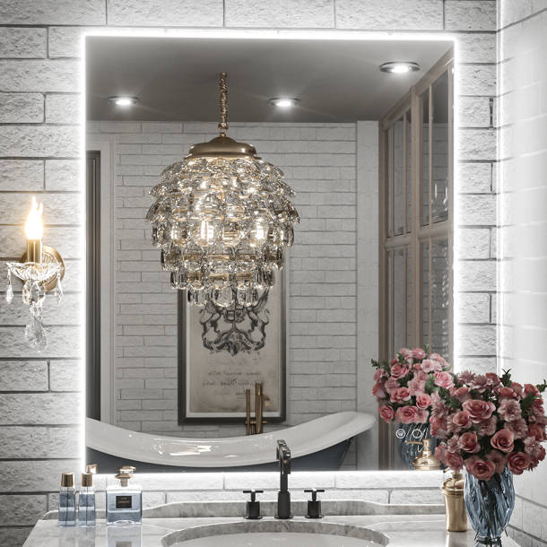 Orren Ellis Mannheim Lighted Bathroom / Vanity Mirror & Reviews Wayfair